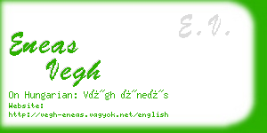 eneas vegh business card